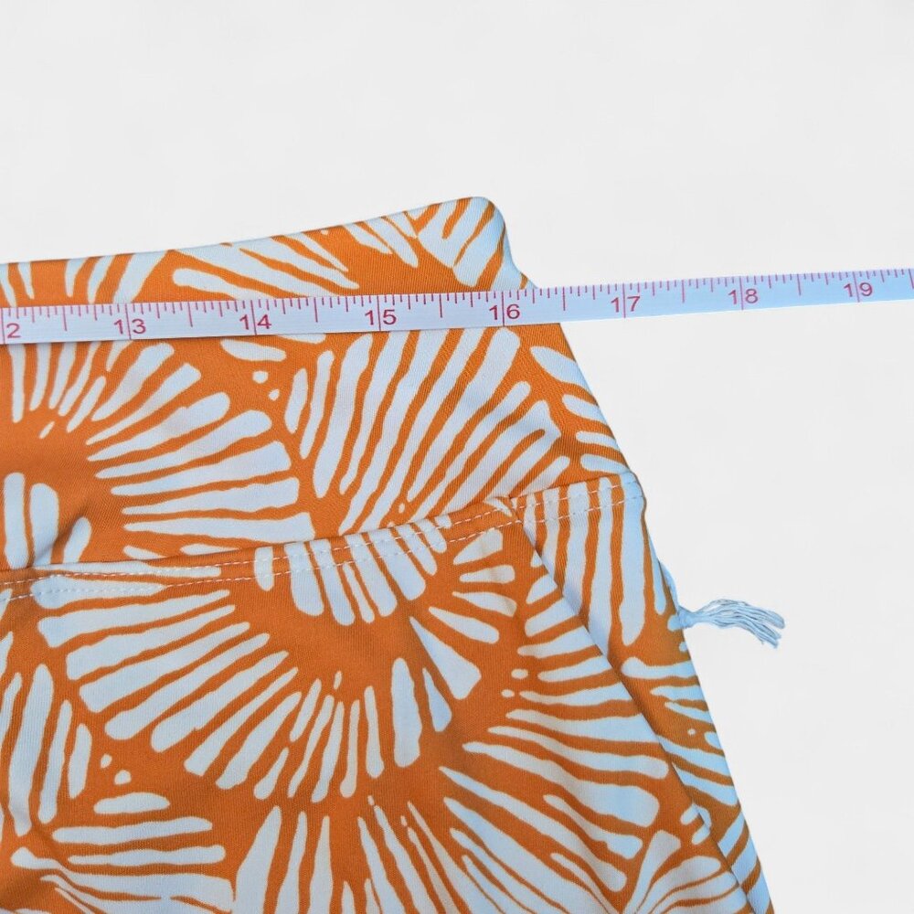 Tommy Bahama Golf Skort Orange White L Pickleball Athleisure Sporty Resort NWT - Picture 9 of 11